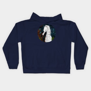 White seahorse Kids Hoodie